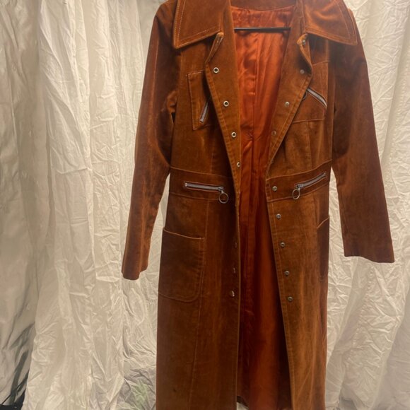 Steampunk jacket womens, vegan suede, small, - Picture 8 of 8